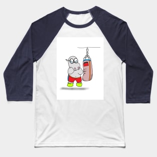 Boxing hippo Baseball T-Shirt